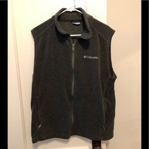 Men’s Columbia Grey Fleece Vest